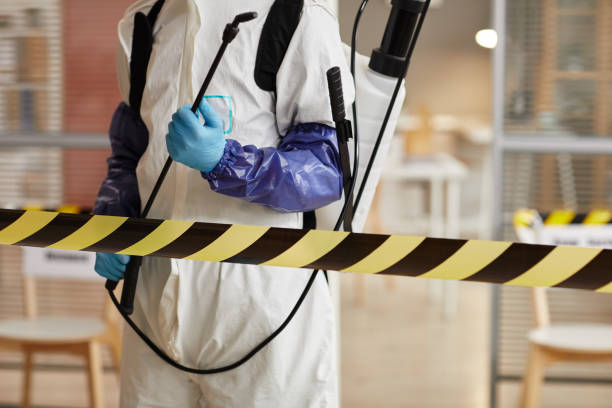 Professional Biohazard technician working in Rudy, AR